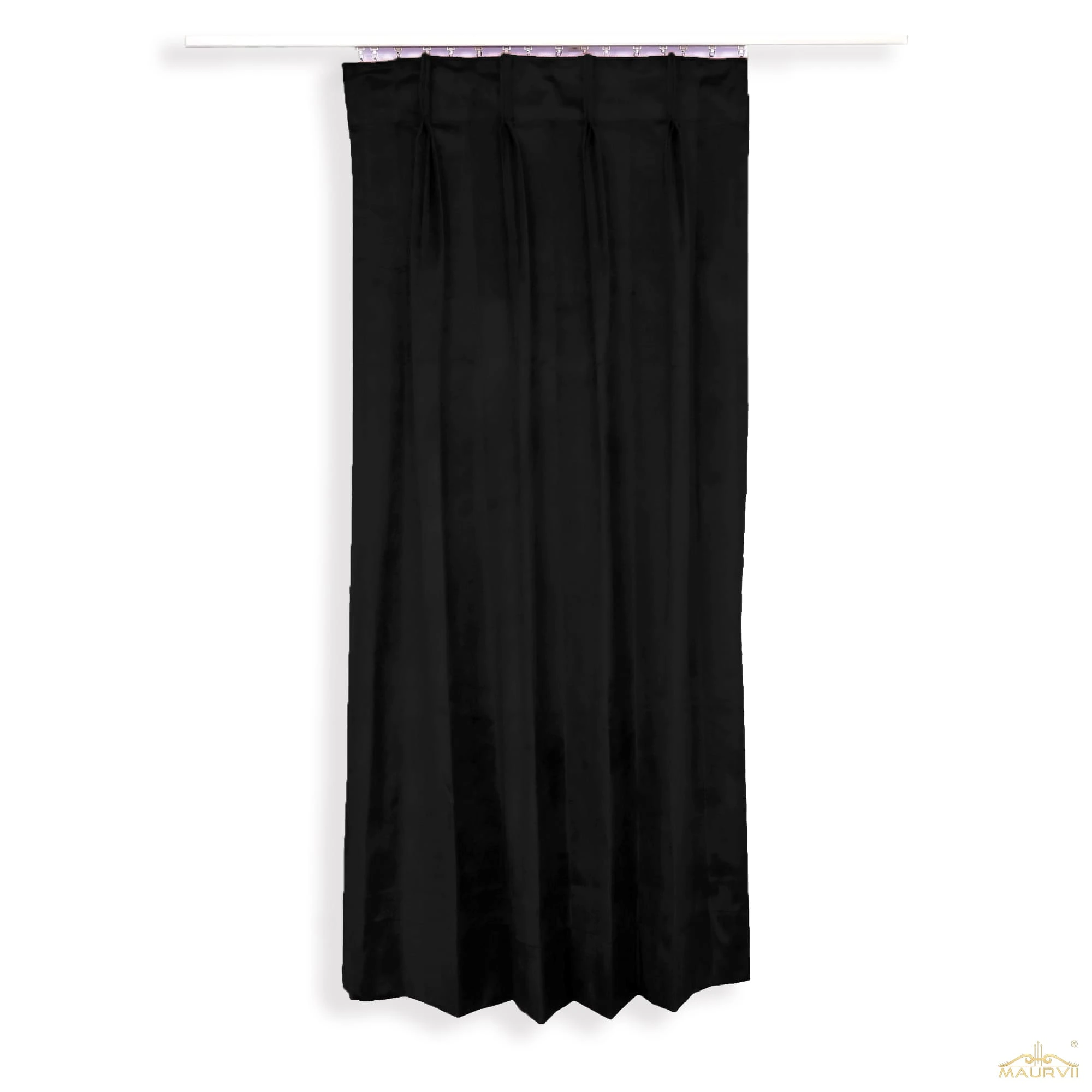 Velvet made black theater drapes