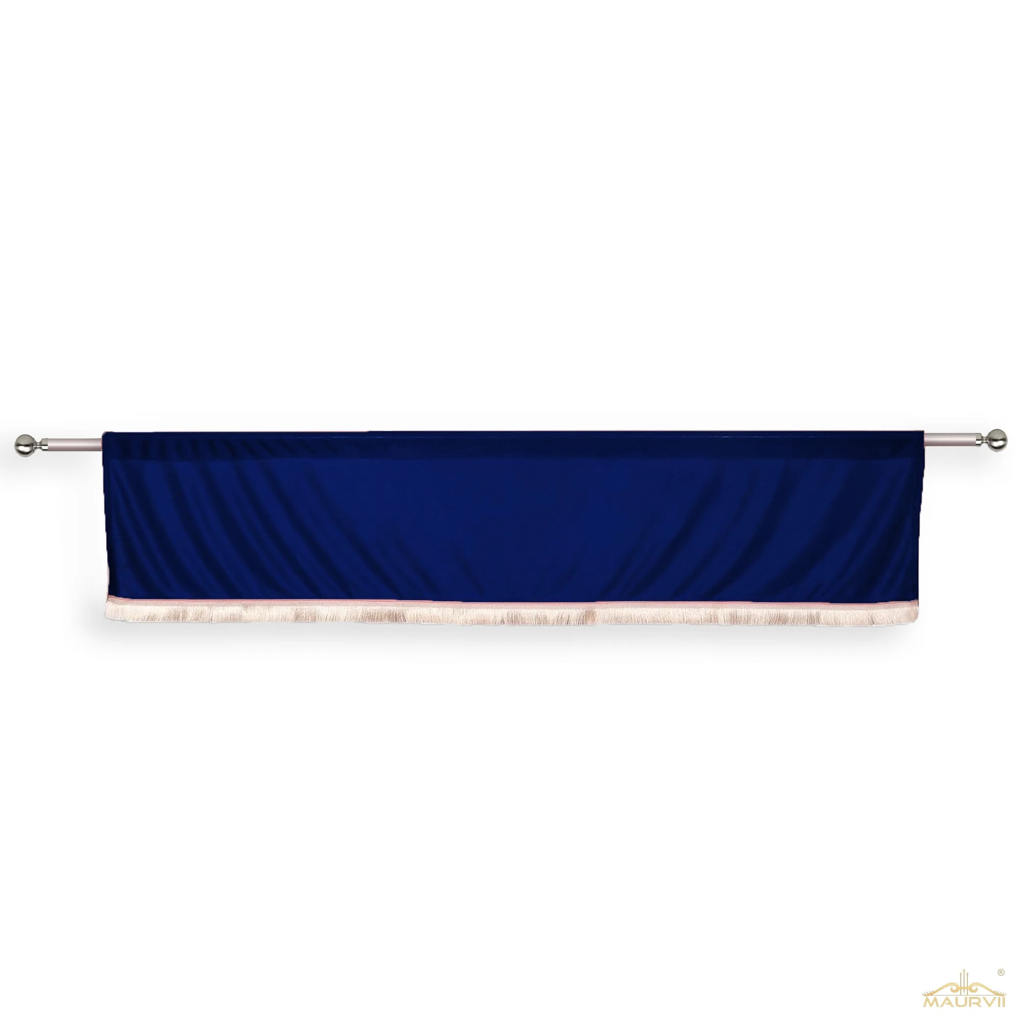 Decorative blue valance curtains