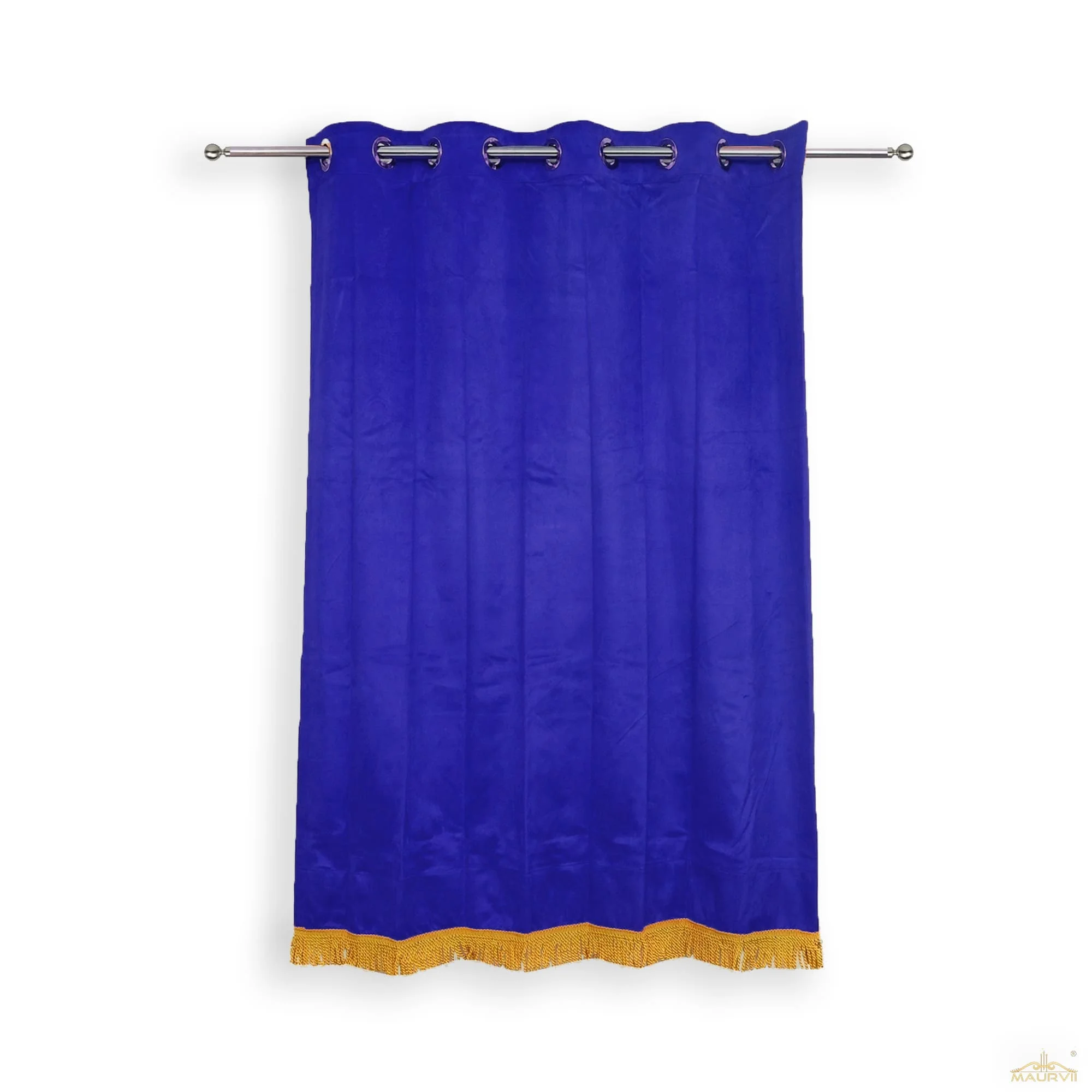 Blue velvet curtains for sale