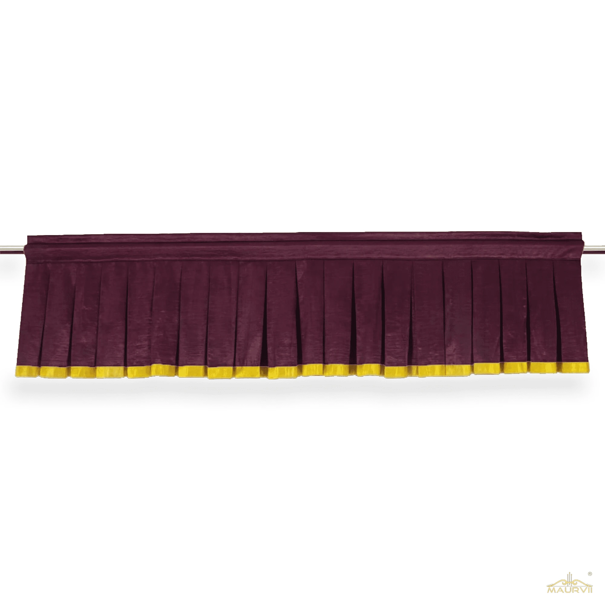 Brown Pleated Valance