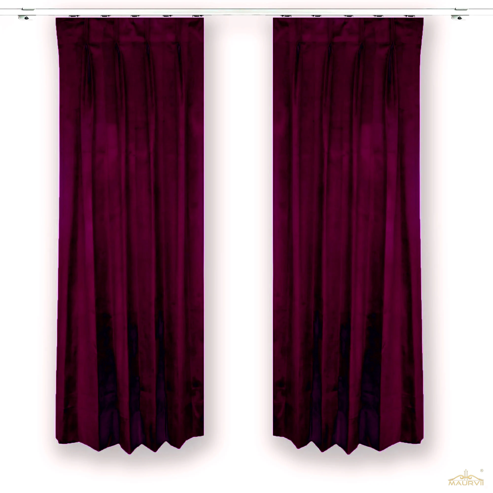 Burgundy room curtains