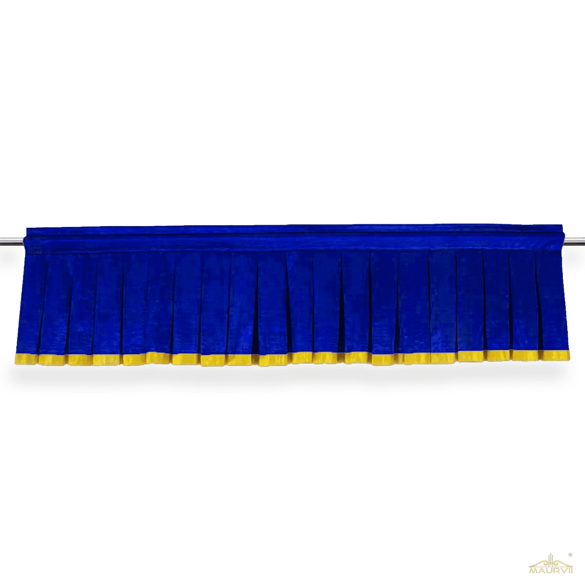 Royal Blue Short Valance Curtains For Windows