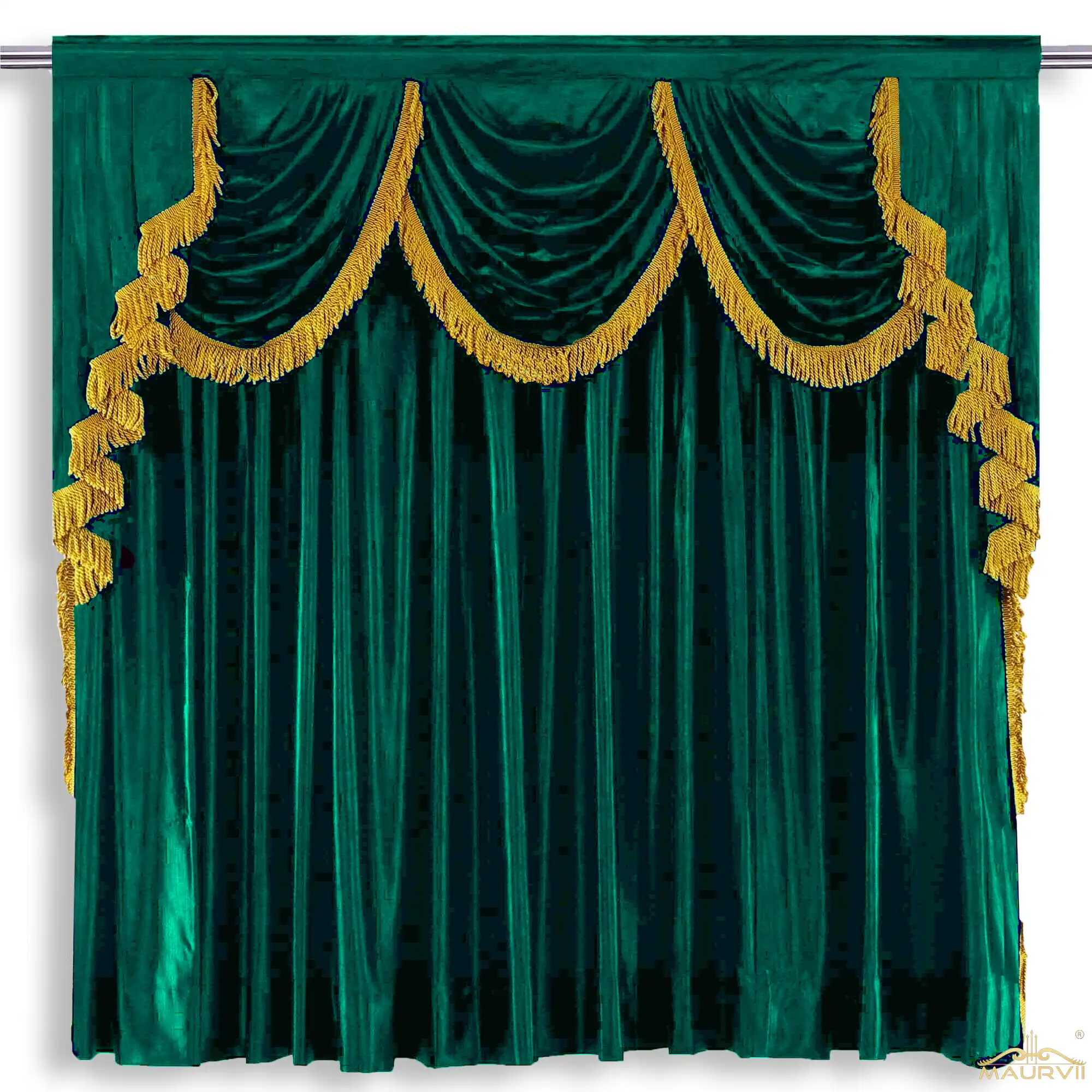 Aqua stage curtains for sale