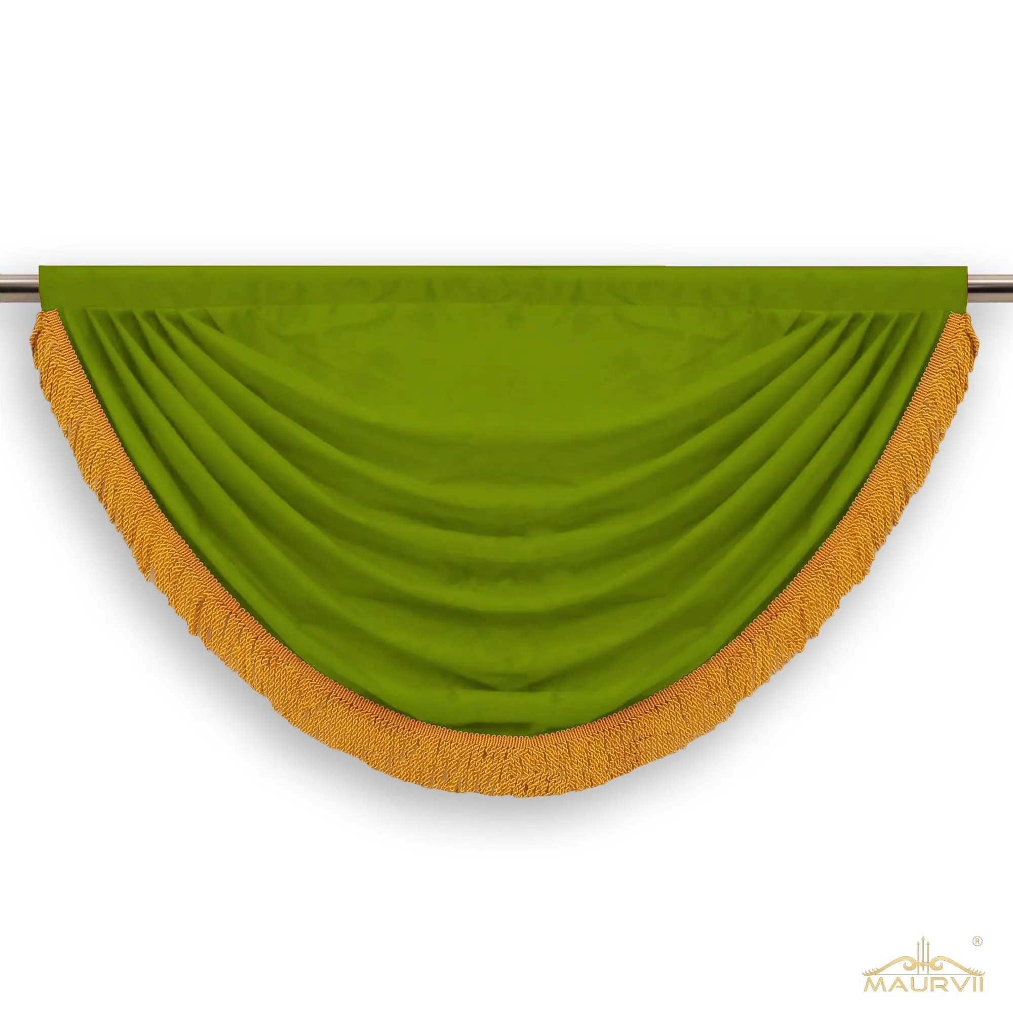 Green swag valance