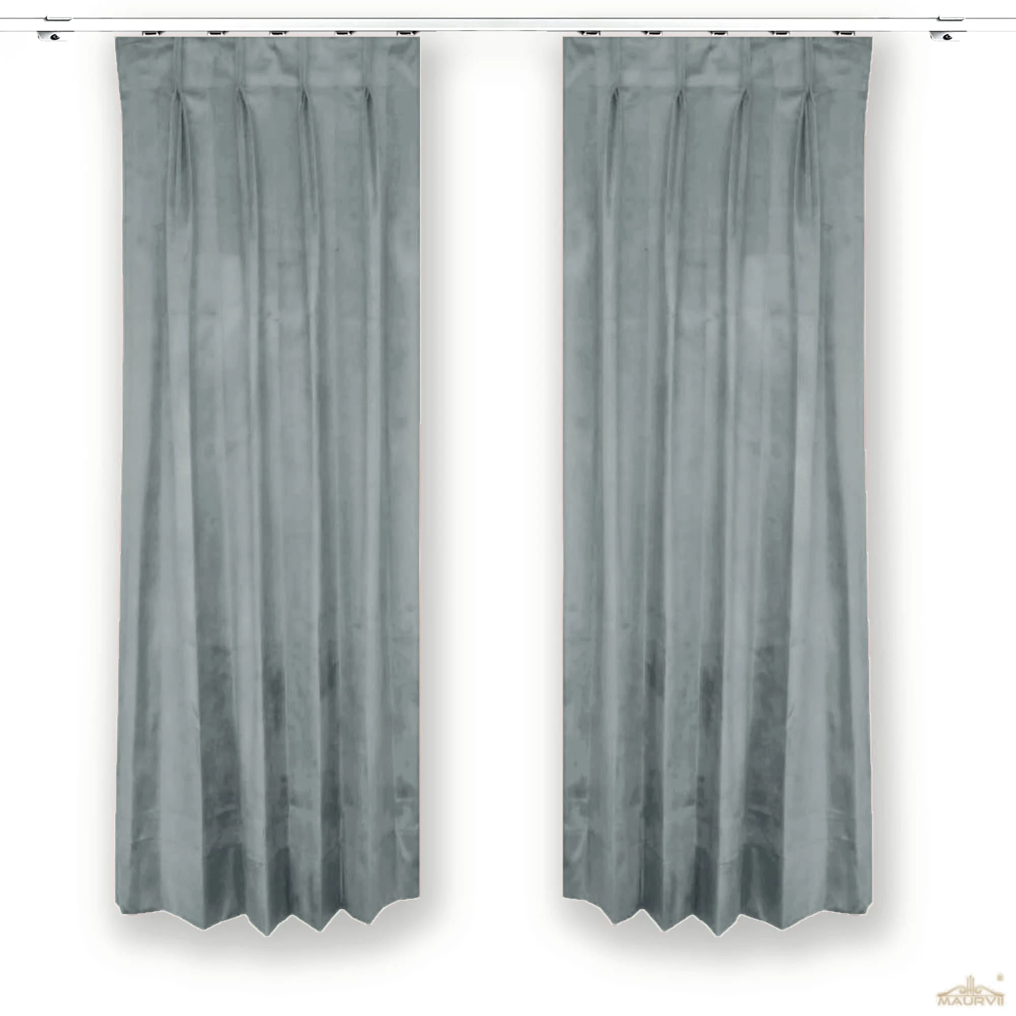Grey room curtains