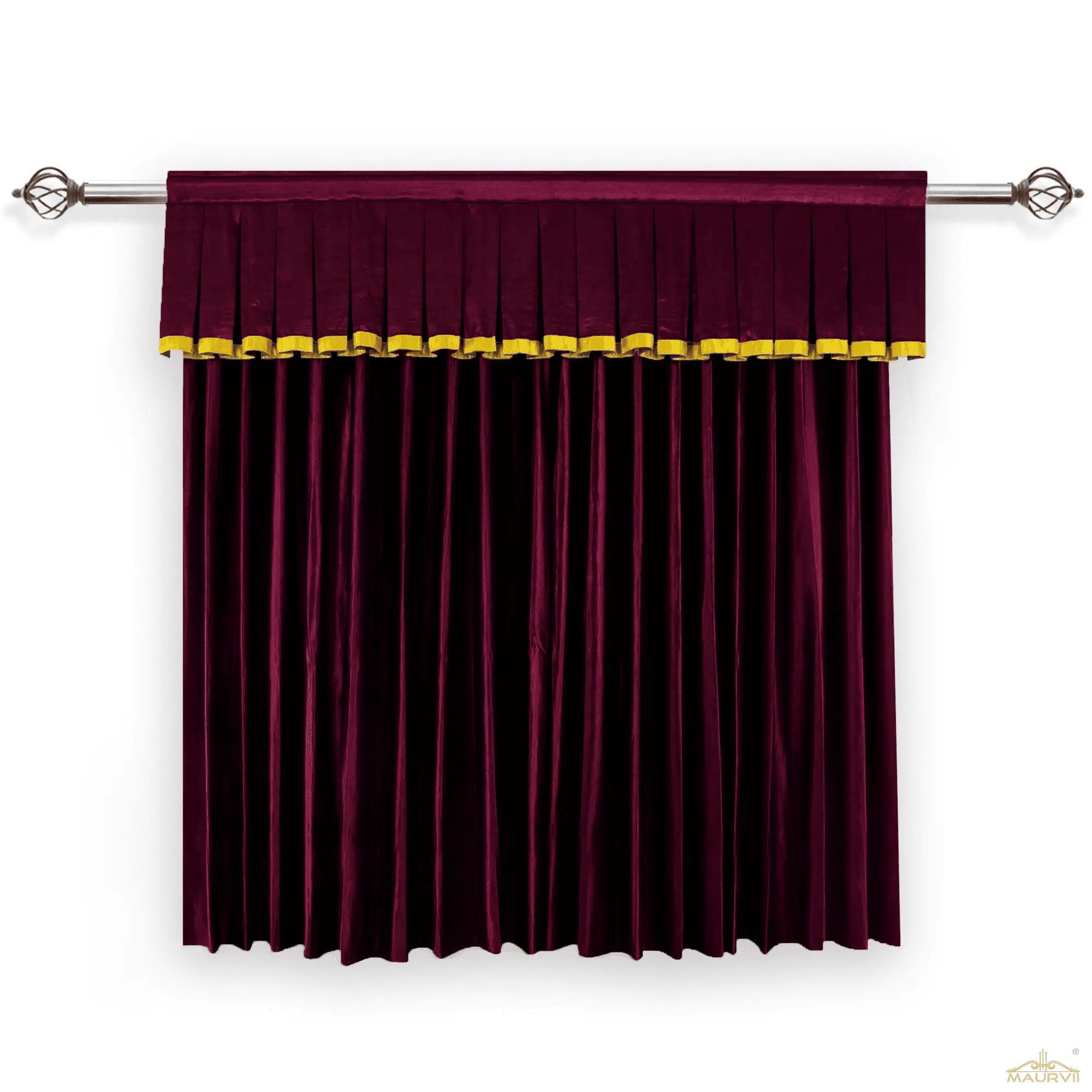 Burgundy Home Theater Curtain For Theater Rooms