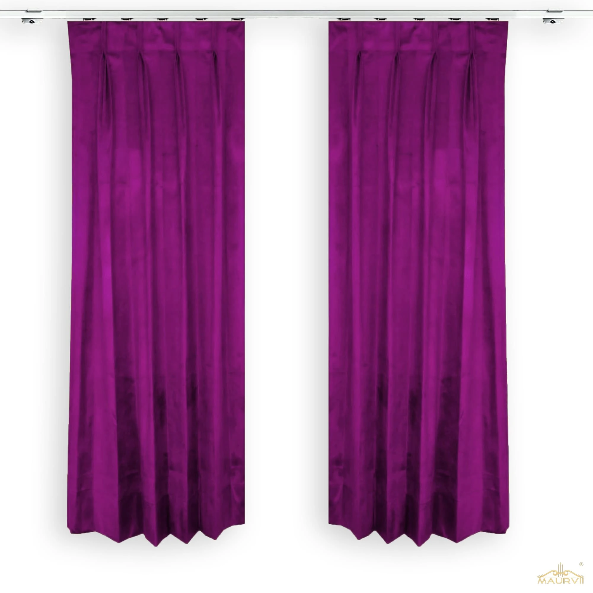 Plum color curtains