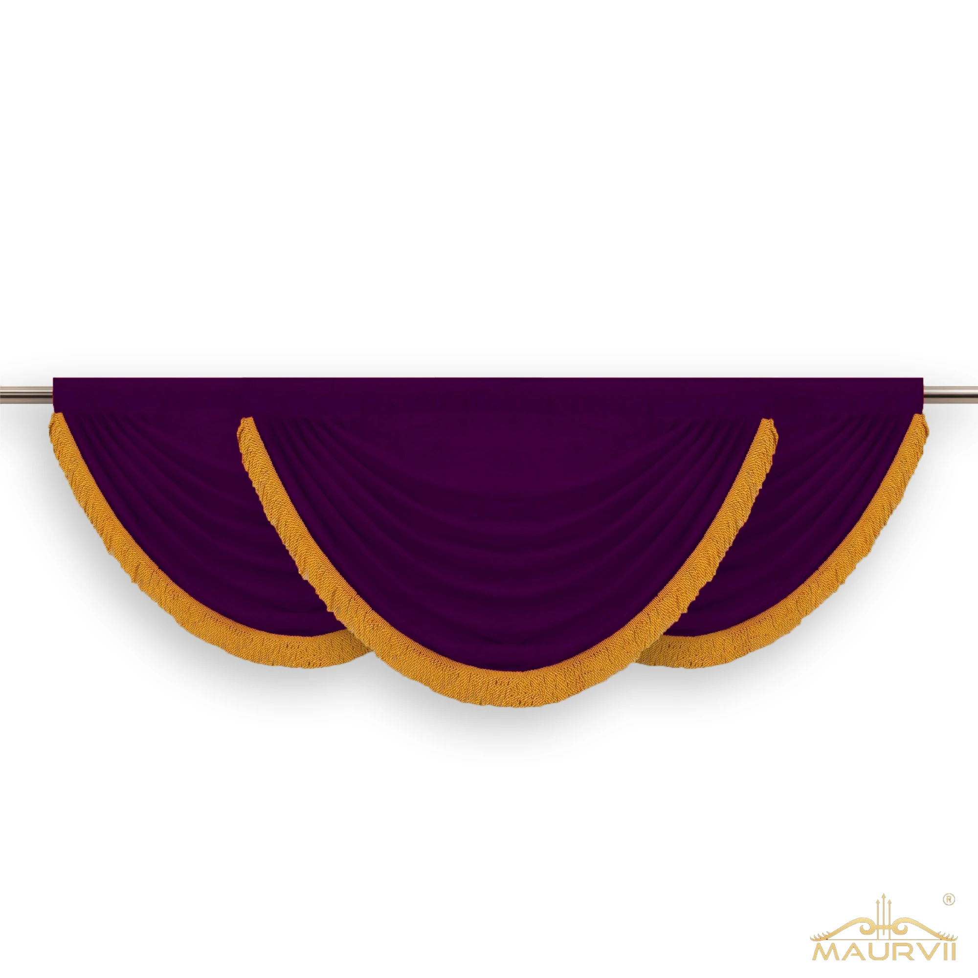 Plum valance curtains