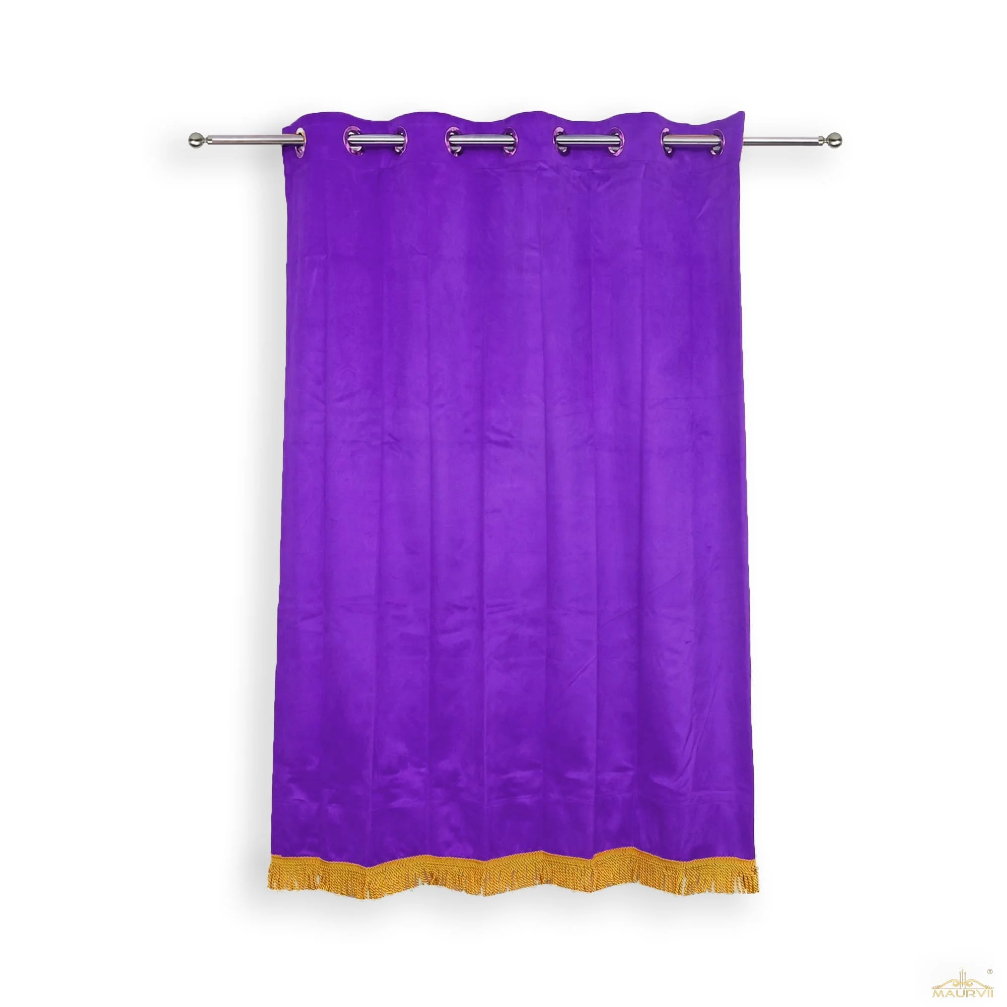 Purple stage curtains