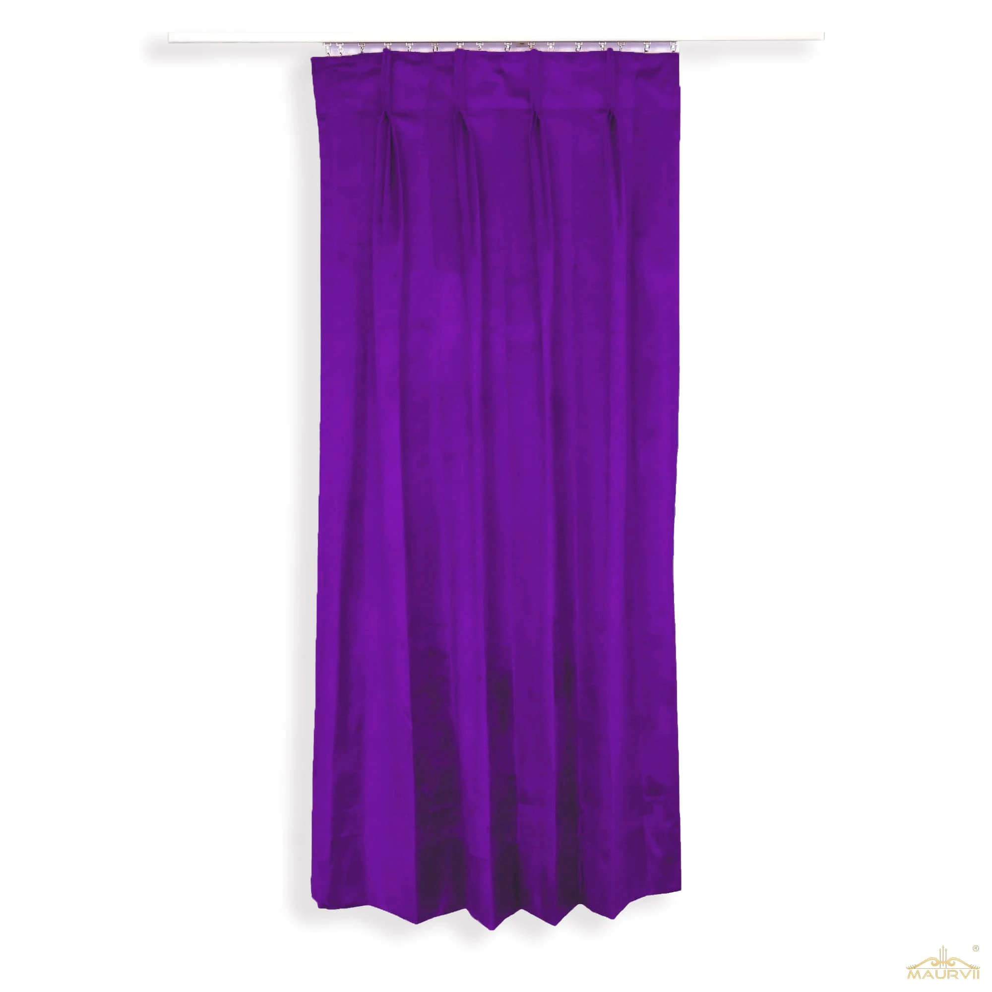 Purple theater curtains