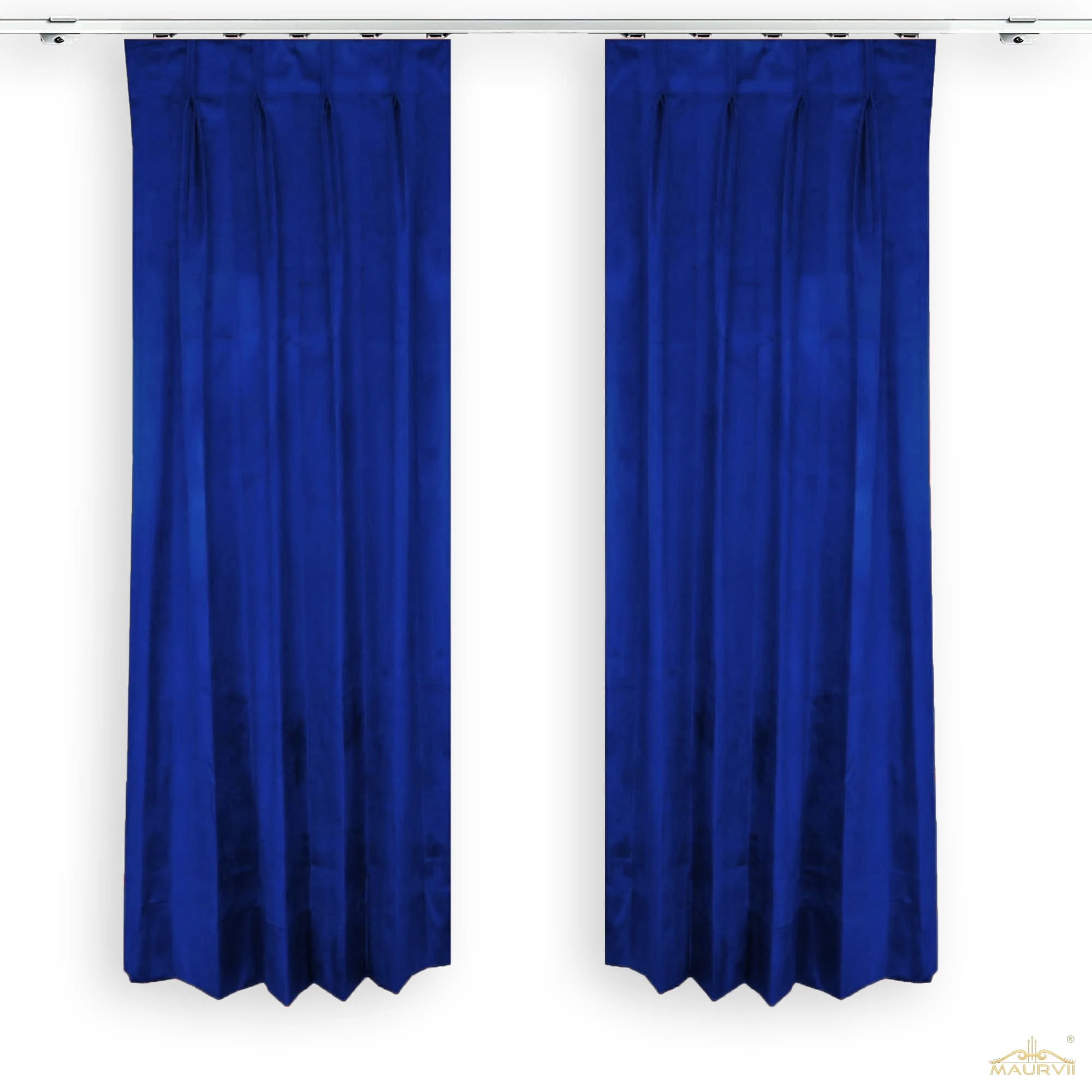 Blue room curtains