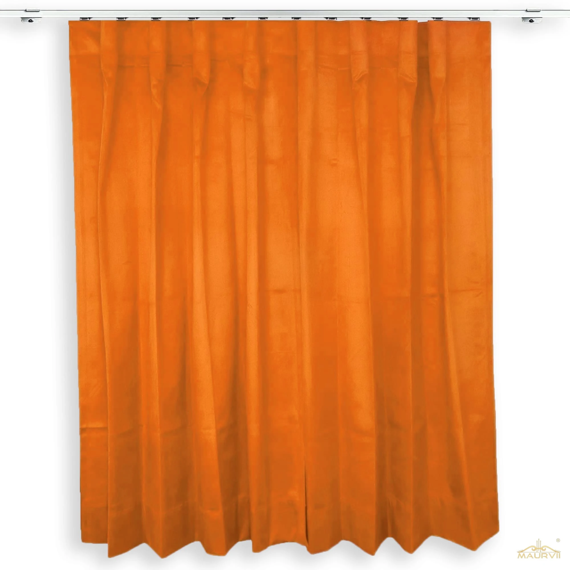 Rust color curtains