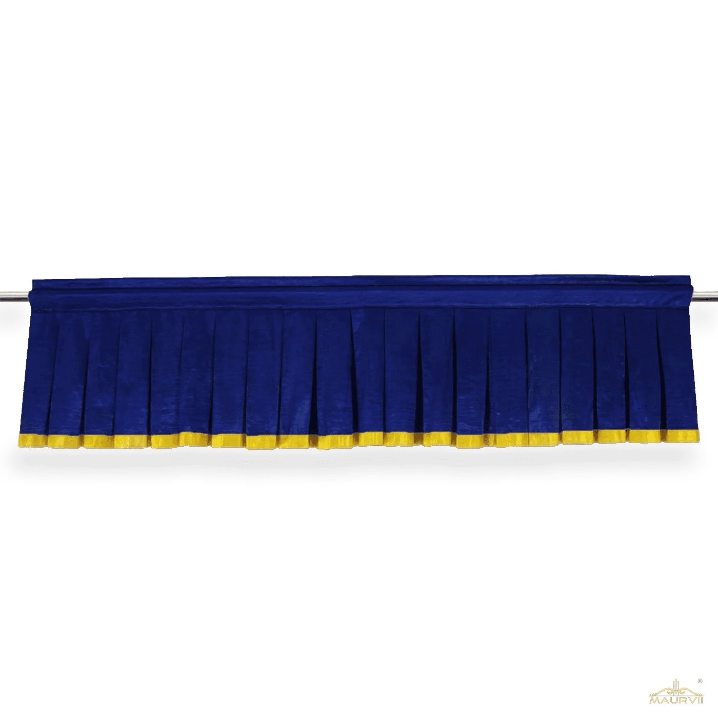 Box Pleated Valance For Wide Windows